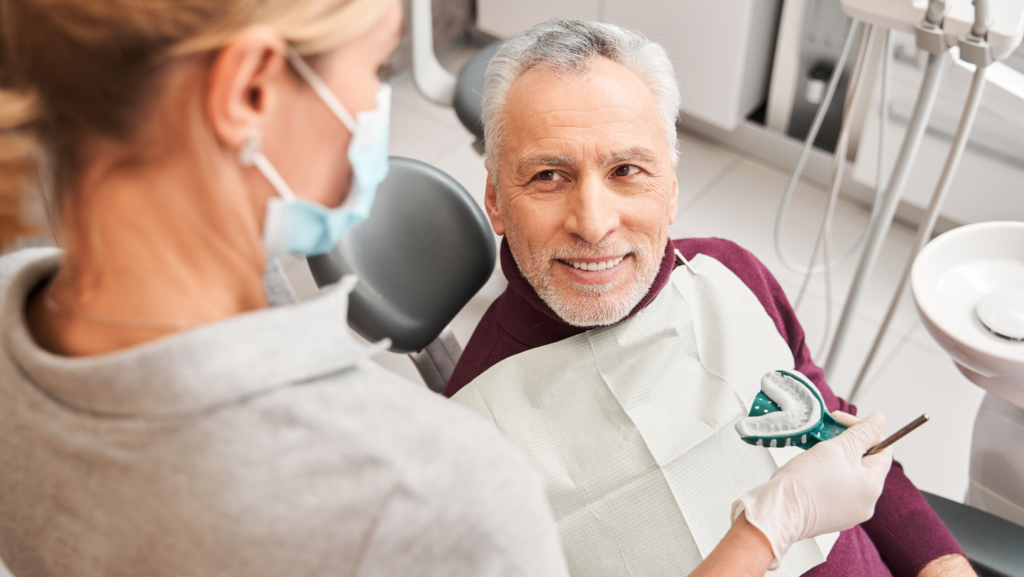 Dentures for an older man in Lafayette, La